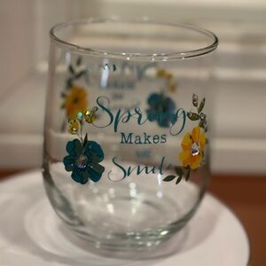 “Spring Makes Me Smile” with rhinestones Accents! FREE GIFT with purchase!